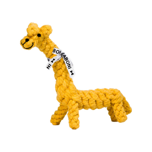 Gretchen Giraffe von Laboni Hundespielzeug aus Baumwolltau BALU manufaktur